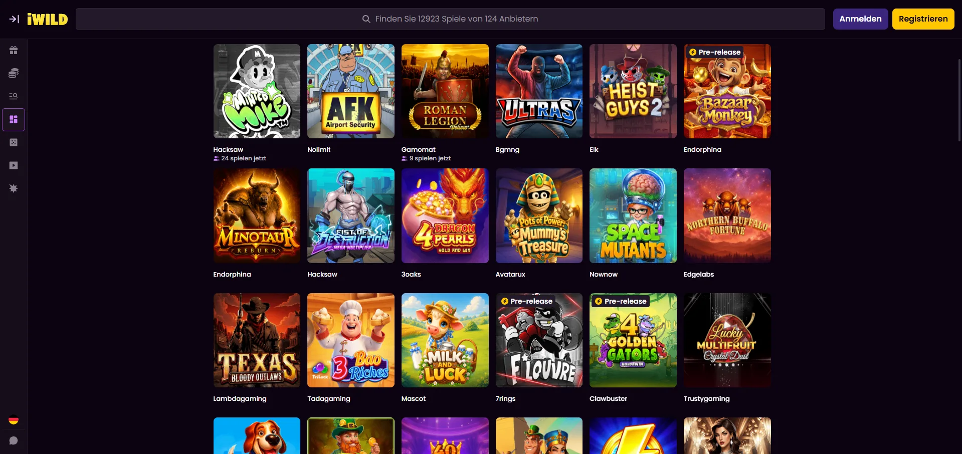 iWild Casino Spiele
